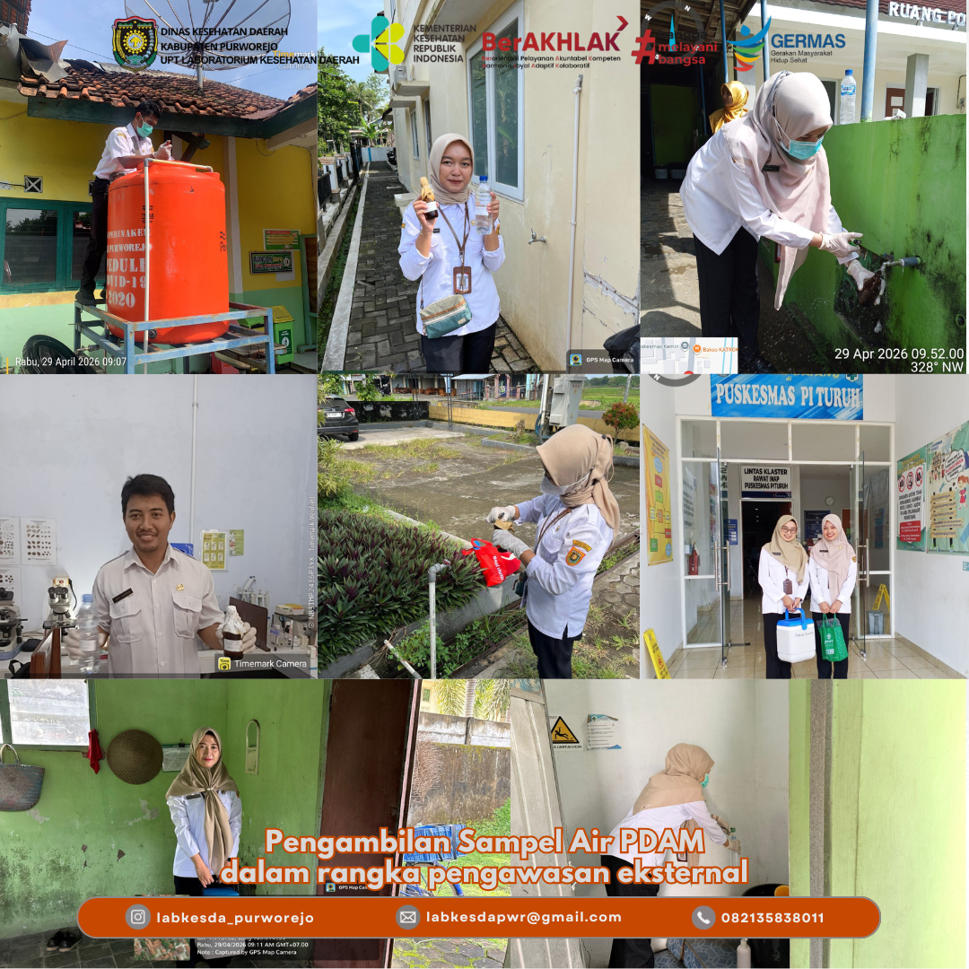 Pengambilan Sampel Air PDAM dalam rangka pengawasan eksternal
